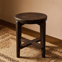 Deep Brown Teak Stool