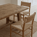 Outdoor Teak & Rattan Dining Chair