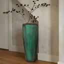 Vintage Green Teak Vessel
