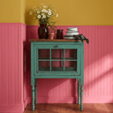 Vintage Teal Display Cabinet