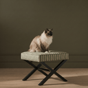 Custom Made Cross leg Ottoman