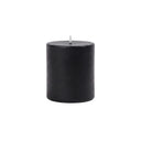 Black Pillar Candle 75mm