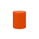 Burnt Orange Pillar Candle 75mm