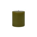 Olive Pillar Candle 75mm