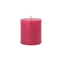 Pink Pillar Candle 75mm