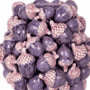 Purple Acorn 21cm Vase