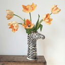 Zebra Flower Vase