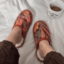 Andastra Velvet Medium White Slippers