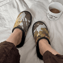 Limerence Medium Black Slippers