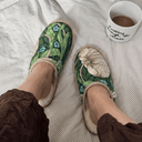 Periwinkle XL White Slippers