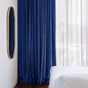 Cobalt Velvet Drapery Fabric