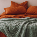 Pin Velvet Coverlet Seafoam