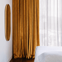 Gold Cotton Blend Velvet Fabric