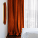 Tangerine Cotton Blend Velvet Fabric