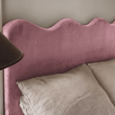 Vintage Pink Cotton Blend Velvet Fabric
