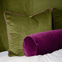 Violet Cotton Blend Velvet Fabric