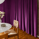 Violet Cotton Blend Velvet Fabric