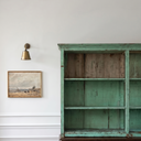 Vintage Celadon Teak Display Shelf