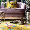 Birdsong Yellow 274x183cm Hand Tufted Rug