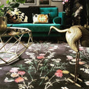 Flowers Of Virtue Graphite 274x183cm Hand Tufted Rug