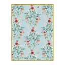 Flowers of Virtue Opal Blue Hand Tufted Rug PRE ORDER