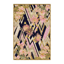 Herringbone Florals Pink & Gold Hand Tufted Rug PRE ORDER