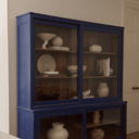 Indigo Teak Display Cabinet