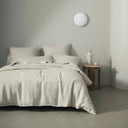 Ravello Linen Duvet Cover King Bone