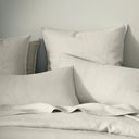 Ravello Linen Euro Pillowcase Set Bone