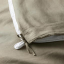 Ravello Linen Duvet Cover Queen Caper