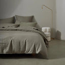 Ravello Linen Duvet Cover Queen Caper
