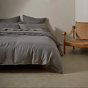Ravello Linen Euro Pillowcase Set Charcoal