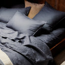 Ravello Linen Duvet Cover Queen Denim