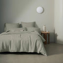Ravello Linen Duvet Cover Queen Sage