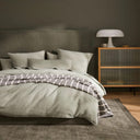 Ravello Linen Duvet Cover Queen Sage