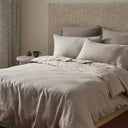 Ravello Linen Duvet Cover Queen Pebble