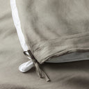 Ravello Linen Duvet Cover Queen Pebble