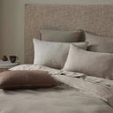 Ravello Linen Standard Pillowcase Pair Pebble