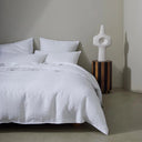 Ravello Linen Duvet Cover King White