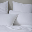 Ravello Linen Euro Pillowcase Set White