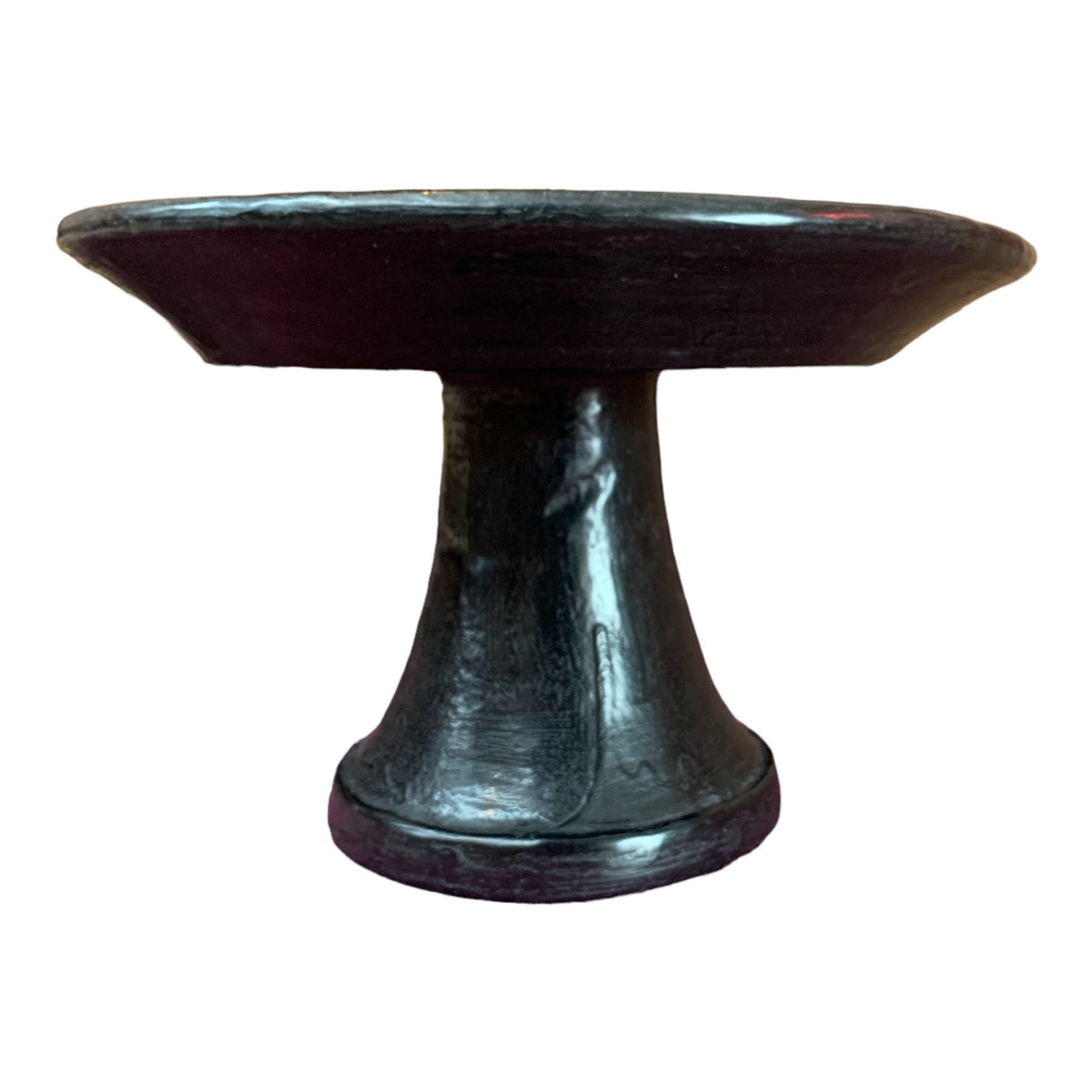 Medium Black Pedestal Lipped Bowl Little & Fox