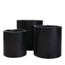 Mikonui Cylinder Planter Medium - Black PRE ORDER