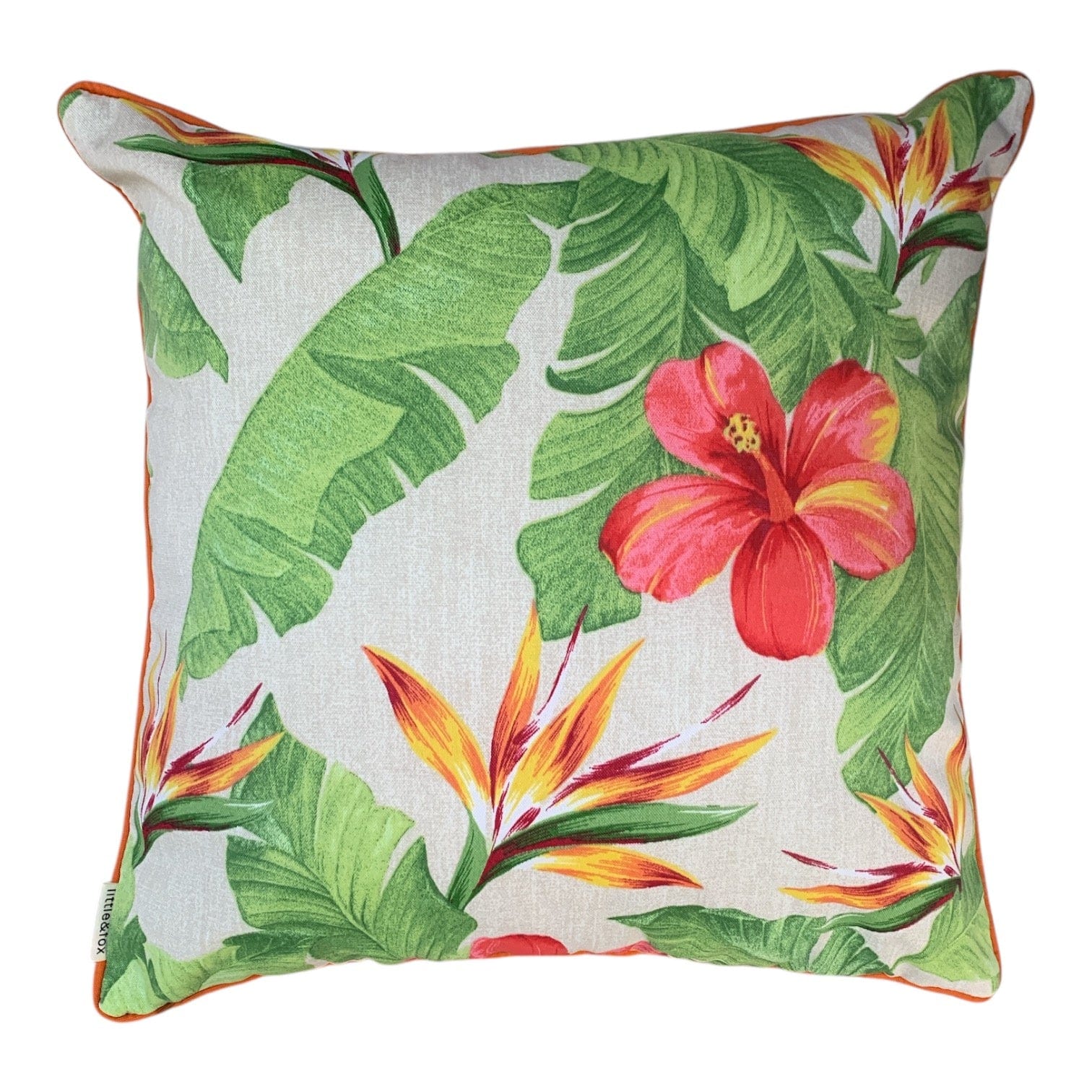 Monsoon Floral 50x50cm Piped Outdoor Cushion Little & Fox