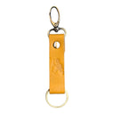 Mustard Bilbo Leather Keyring Little & Fox