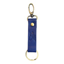 Navy Bilbo Leather Keyring Little & Fox