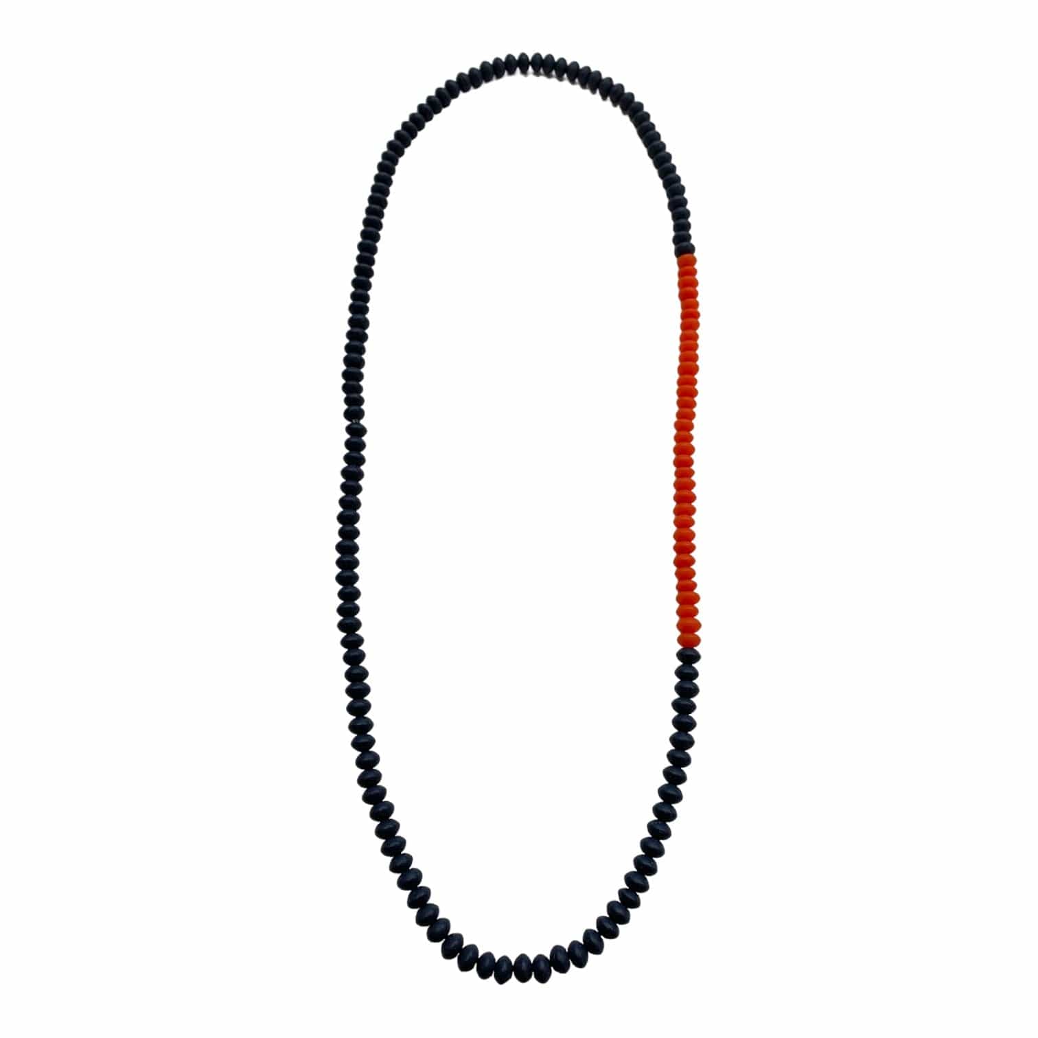 Navy Resin Beaded Necklace Little & Fox