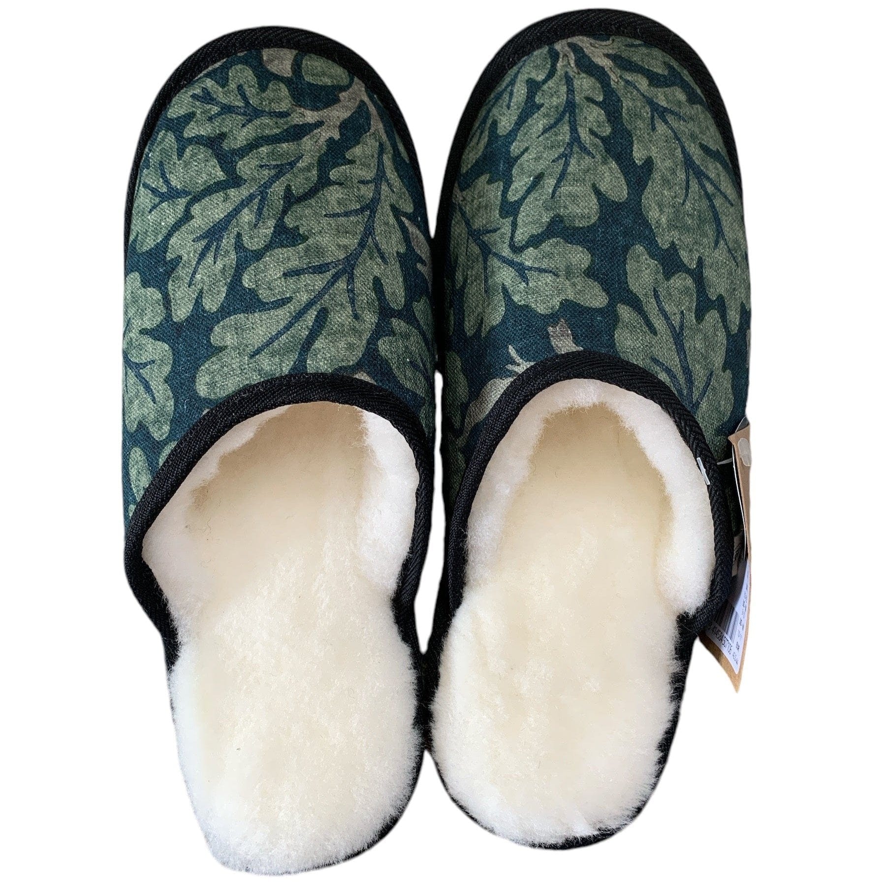 Oak Leaf XL White Slippers Little & Fox