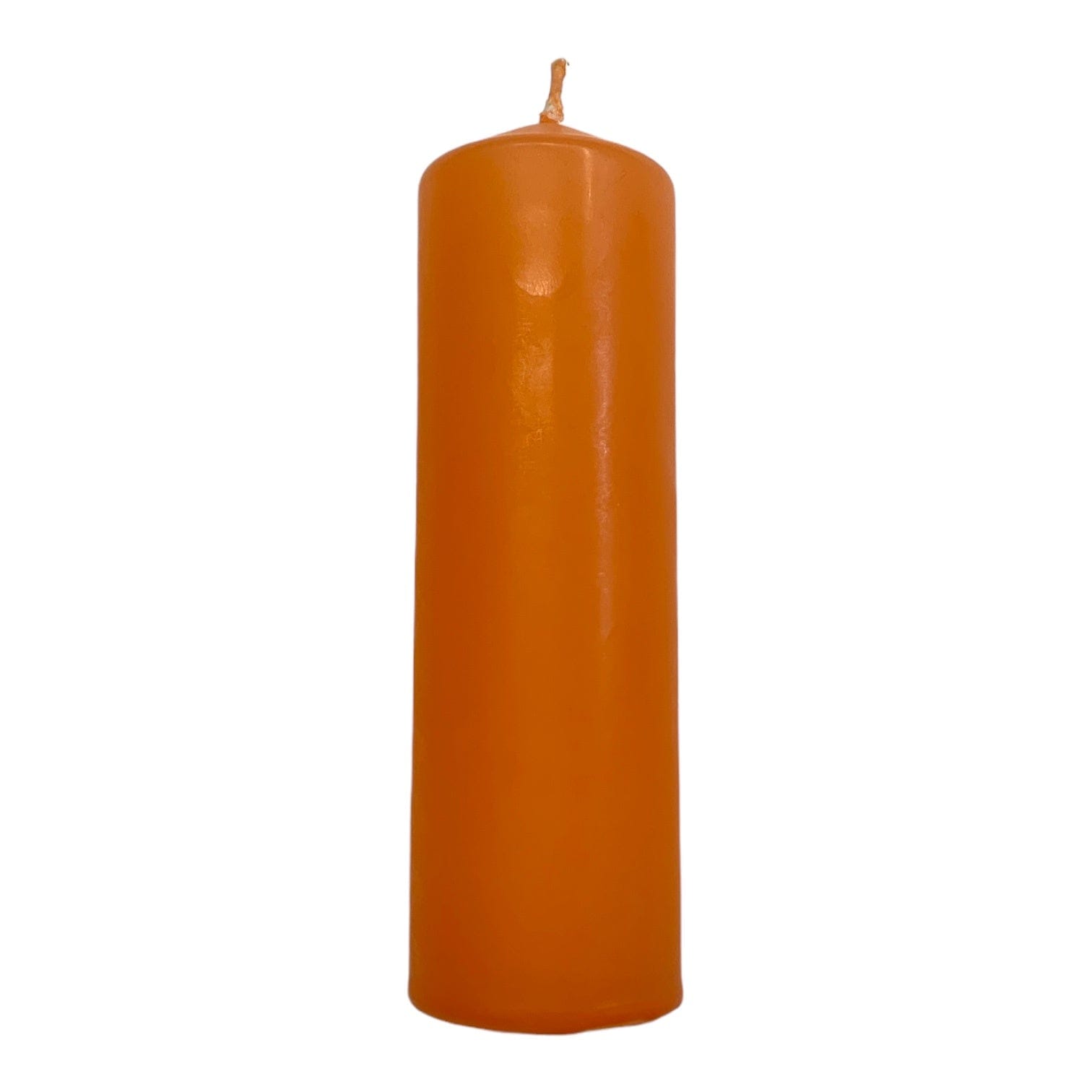 Orange Column Candle 150mm little and fox.JPG