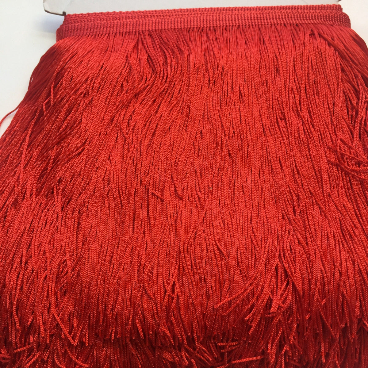 A bunch of bright red fringing.