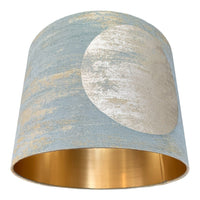 Moon Silk Gold Lined 17" Drum Lampshade
